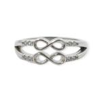 925 Sterling Silver Ring in infinity Design